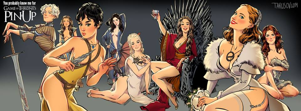 Героините от "Игра на тронове" като pin-up момичета