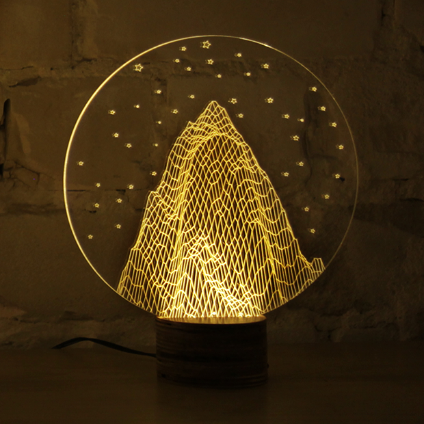 Дизайнерски лампи с 3D ефекти