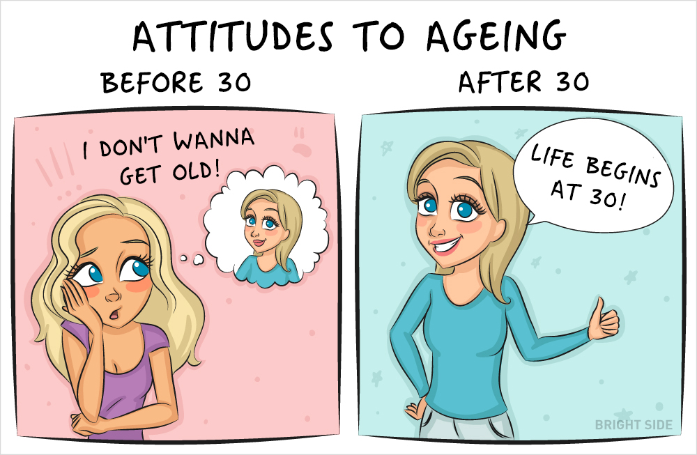 Как изглежда животът преди и след като станеш на 30