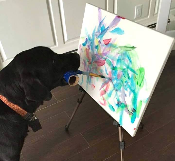 Кучето, което рисува