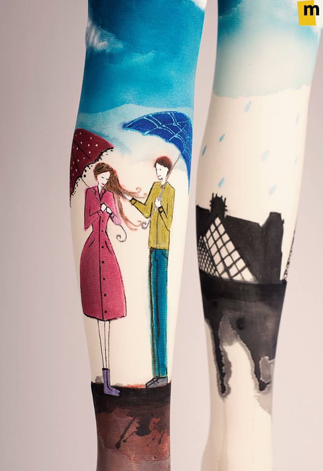 Оригинални ръчно рисувани дамски чорапи