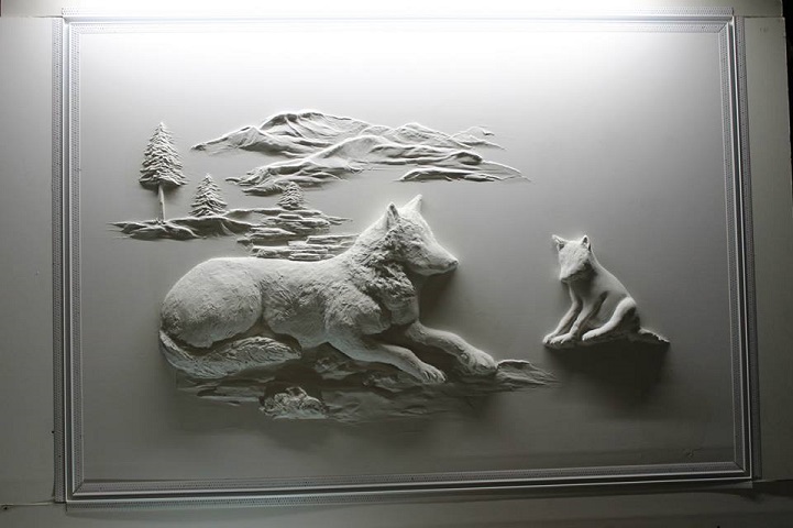Страхотни стенни скулптури от гипсокартон