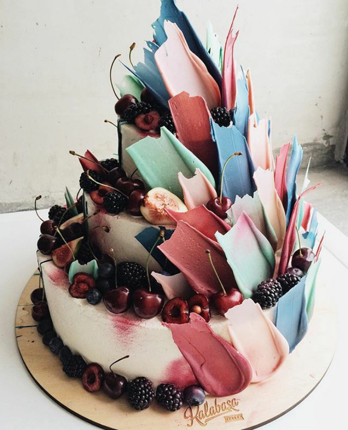 Уникални торти, създадени само "с едно движение на четката"