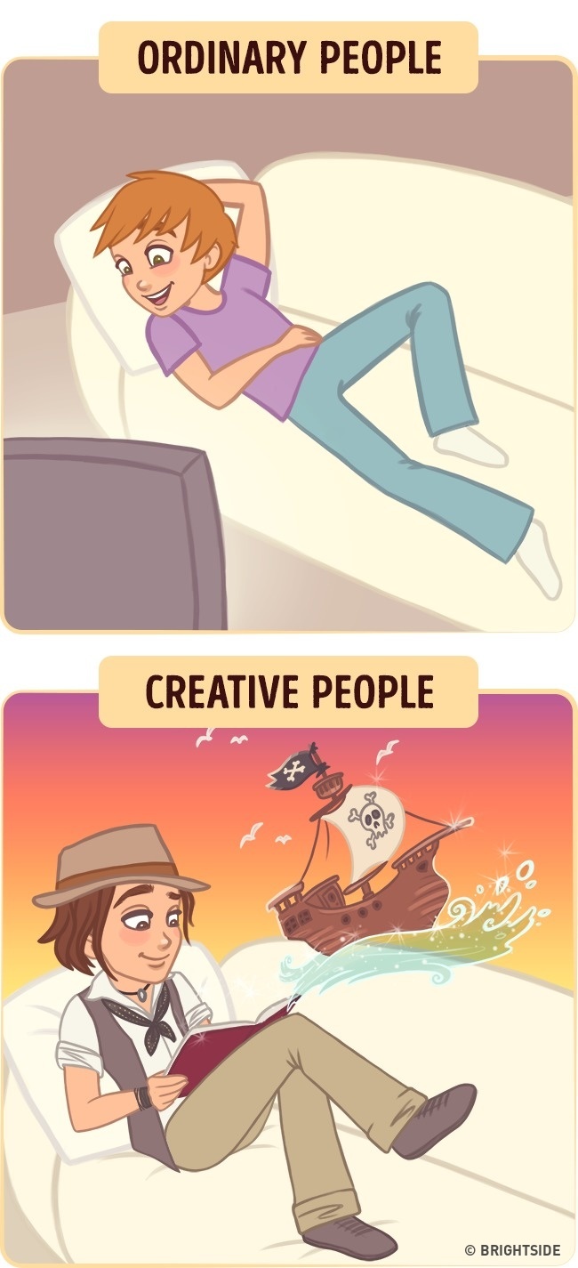 Илюстрации показват как креативните хора виждат света