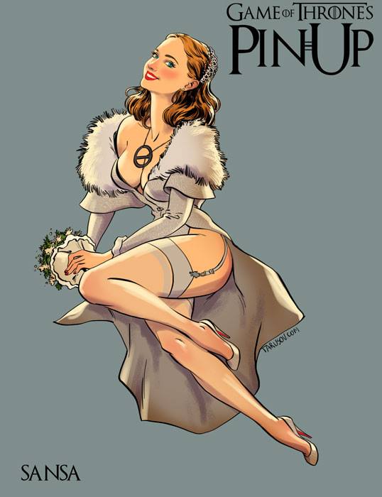 Героините от "Игра на тронове" като pin-up момичета