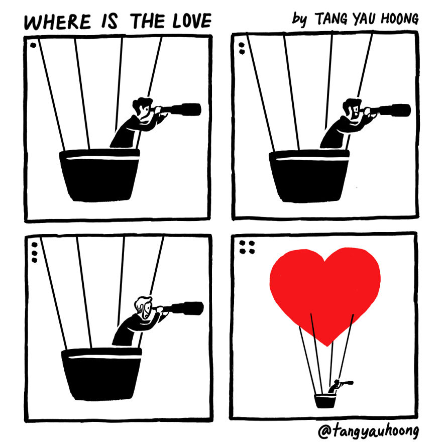 В търсене на любовта: 13 оригинални илюстрации