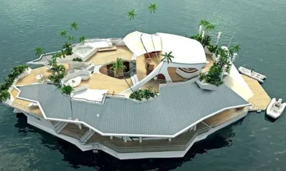 Плаващ луксозен остров