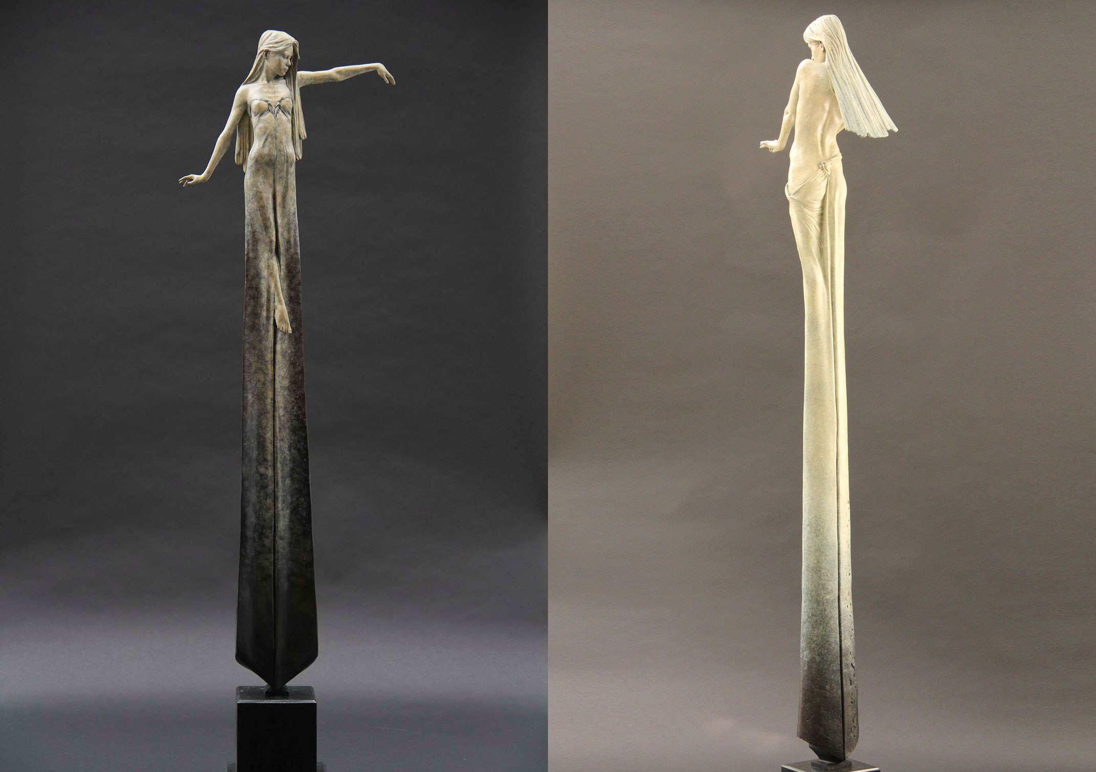 Изящни скулптури, които пресъздават женската грация