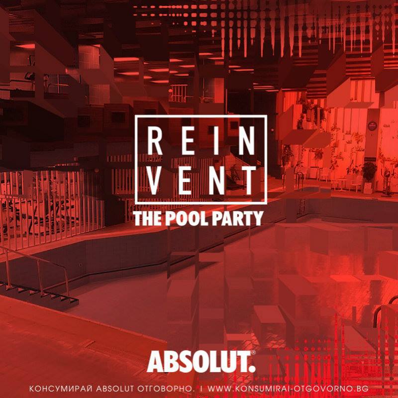 Мащабно парти в басейн - третото събитие от Absolut Reinvent