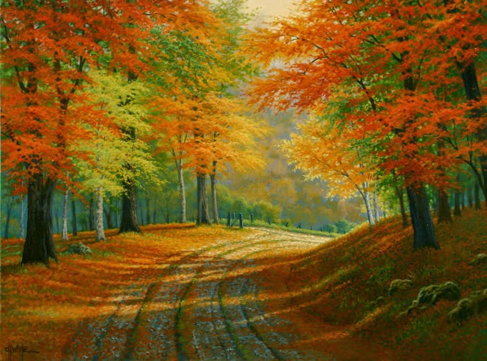 Красотата на есента в рисунките на Чарлс Уайт