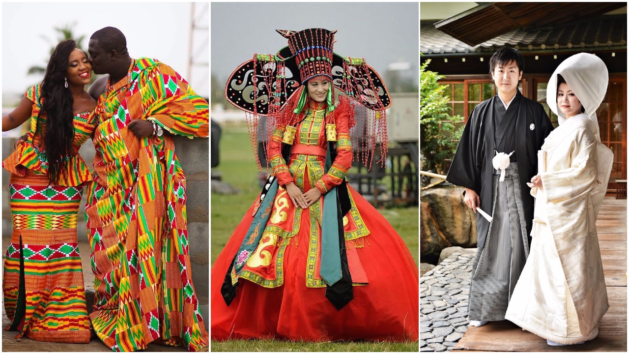 Традиционни сватбени костюми от различни точки на света