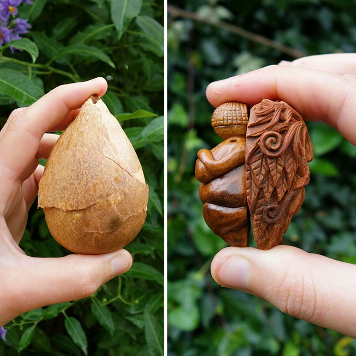 Прекрасни миниатюри от костилки на авокадо