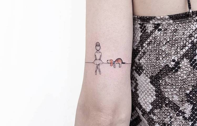 Миниатюрни татуировки с очарователни герои