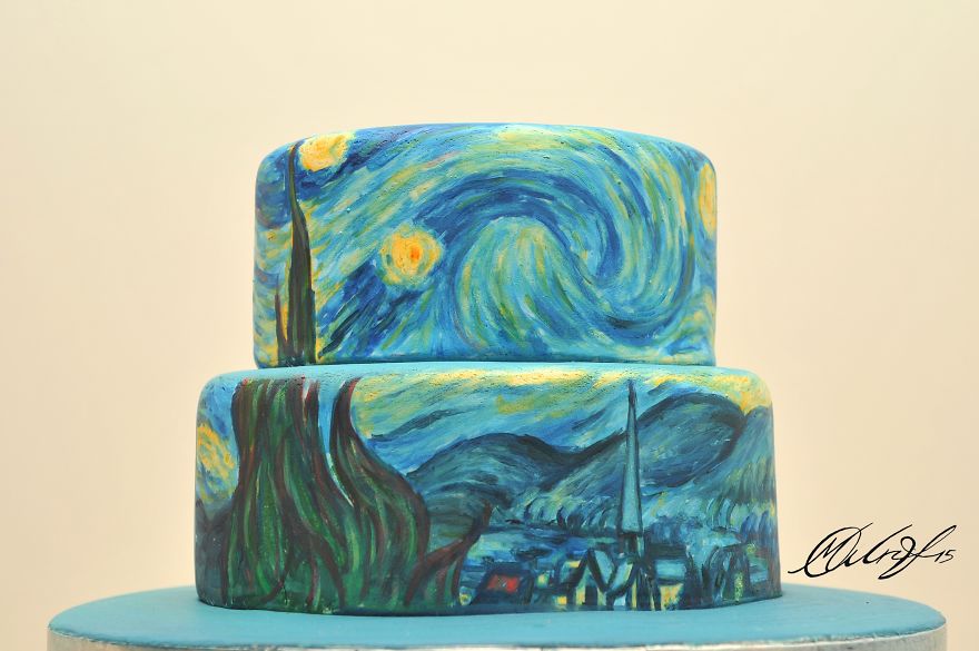 Световноизвестни картини, пресъздадени върху торти