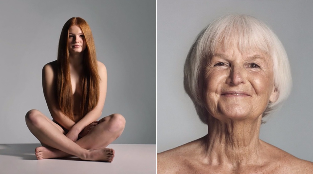 Видео показва как се променя женската кожа с годините