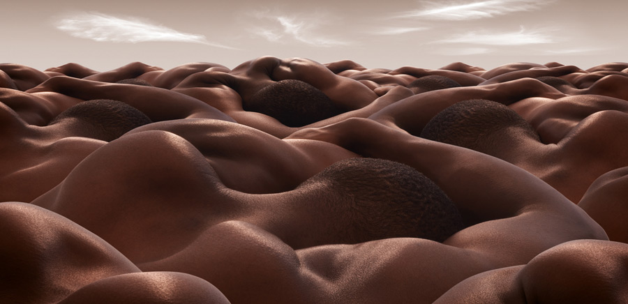 Планини от голи мъжки тела
