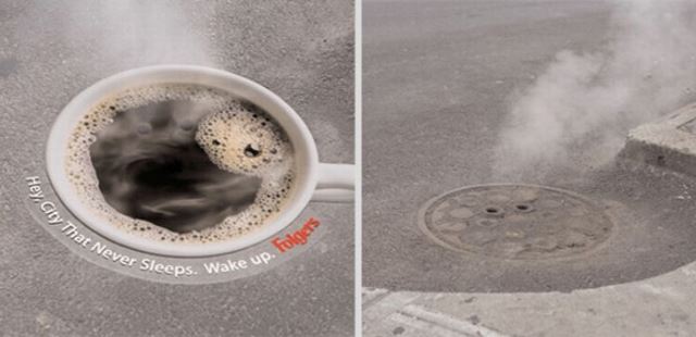Креативни реклами на асфалта, които трудно остават незабелязани