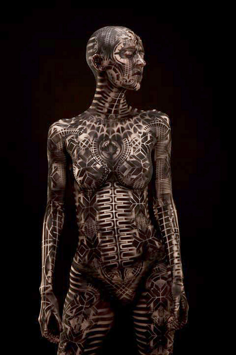 Удивително изкуство върху човешко тяло