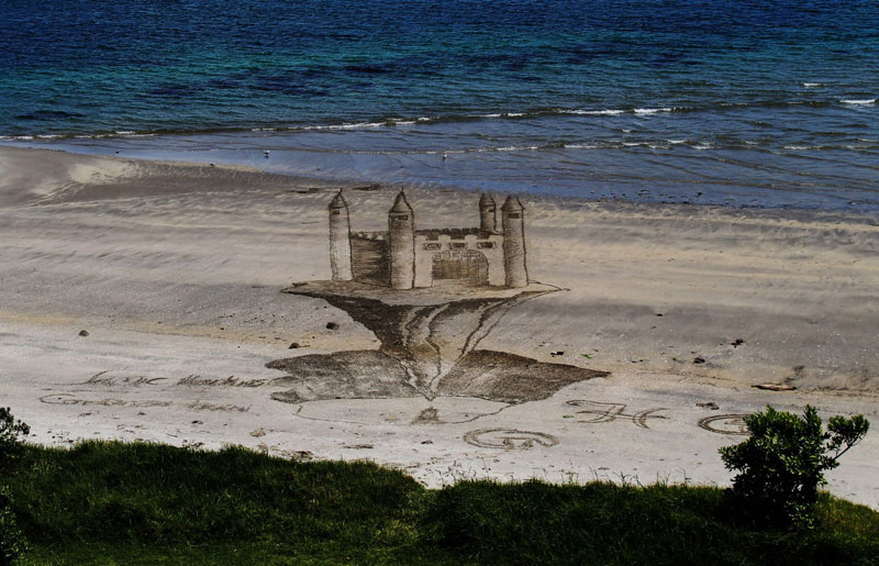 Уникални 3D изображения на плажа