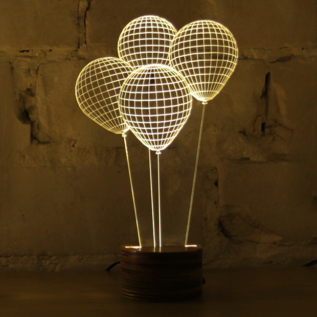 Дизайнерски лампи с 3D ефекти