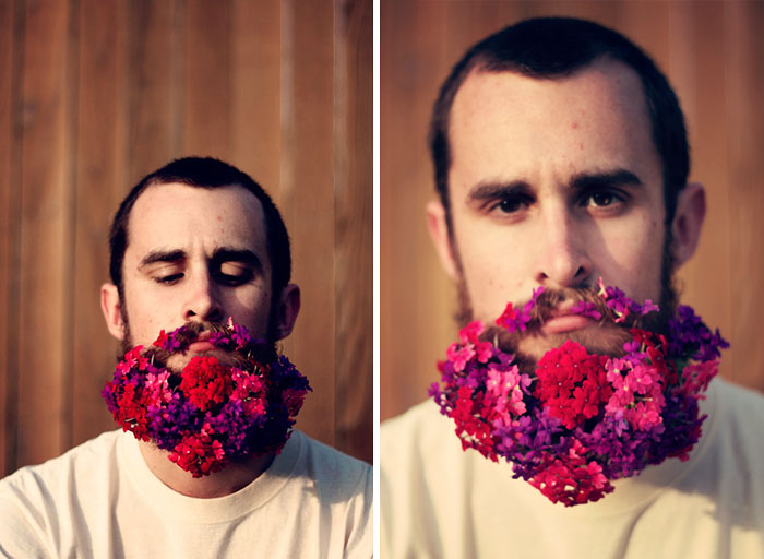 Цветя в брадата