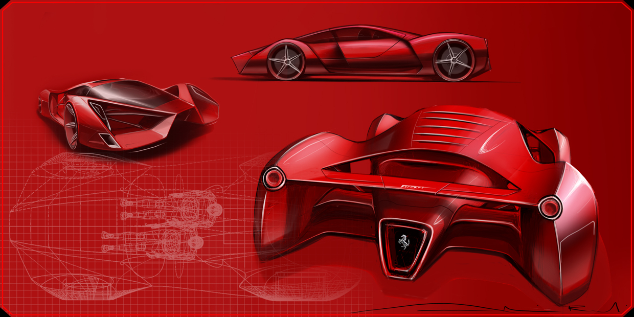 Бижуто F80 на Ferrari