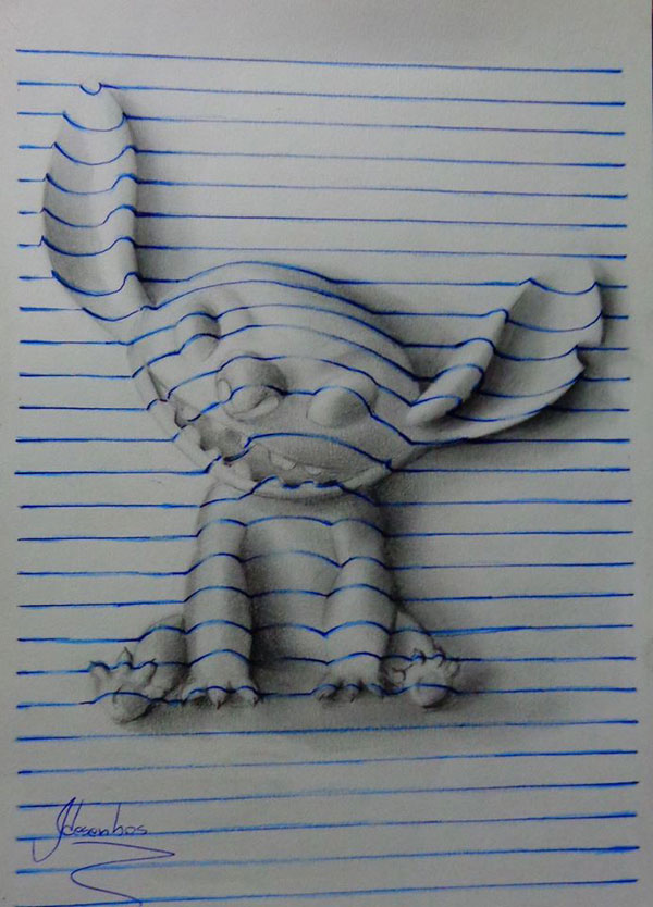 15-годишен рисува 3D картини в ученическата си тетрадка 