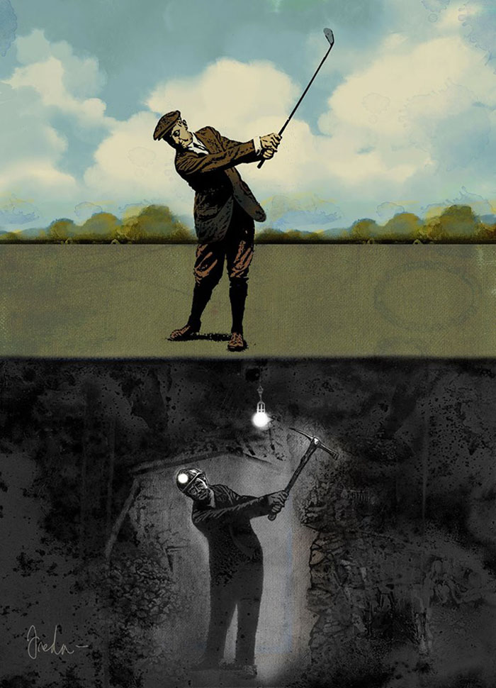 Илюстрации, изобличаващи политическата пропаганда в глобалния свят