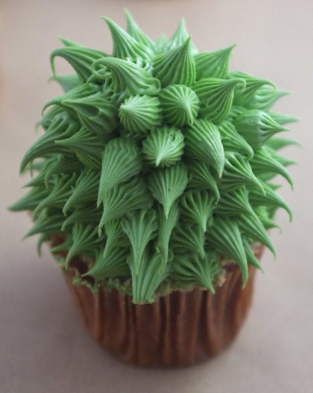 Мъфини във формата на кактуси