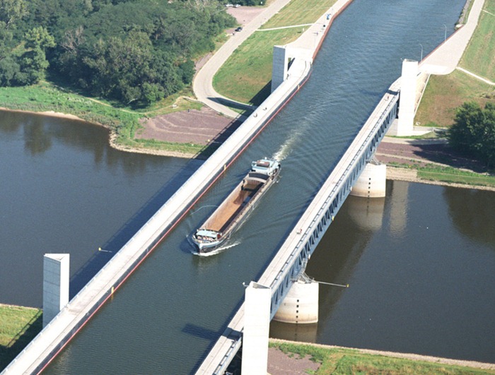 "Магдебург" - най-големият воден мост в света