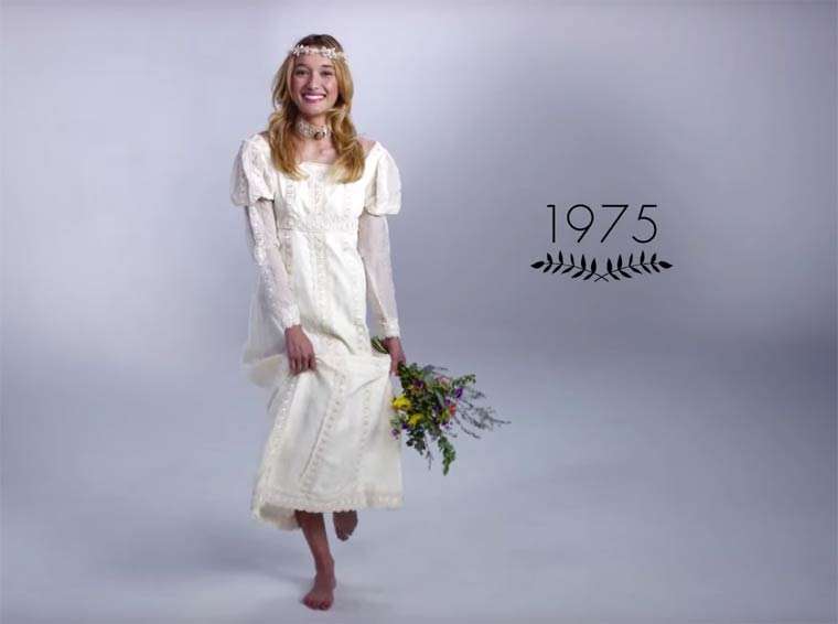 Как се променя модата при сватбените рокли през последните 100 години
