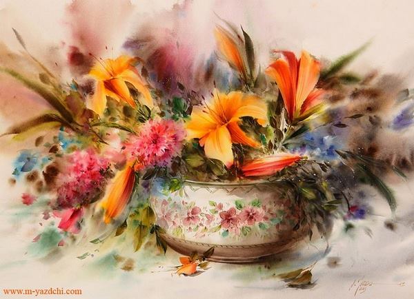 Ефирни акварели с цветя