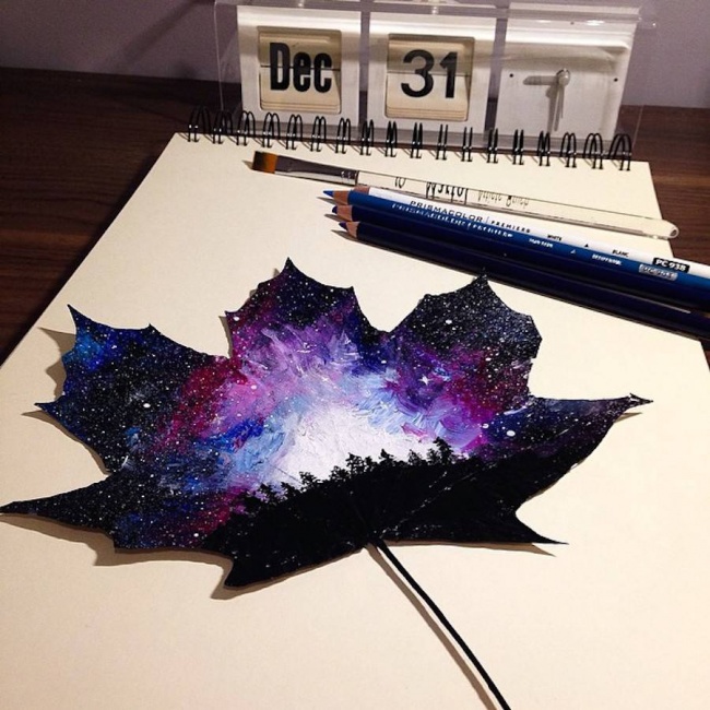 Да превърнеш есенни листа в красиви рисунки