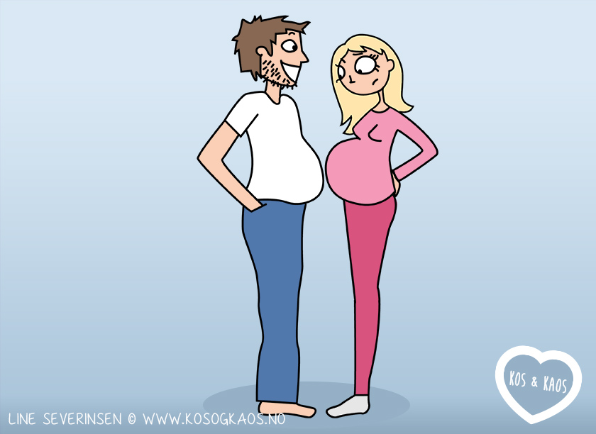 Забавни комикси, показващи ежедневните трудности на бременните