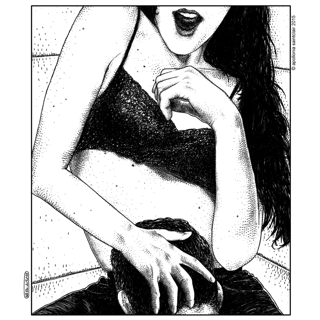 Еротични илюстрации в черно и бяло
