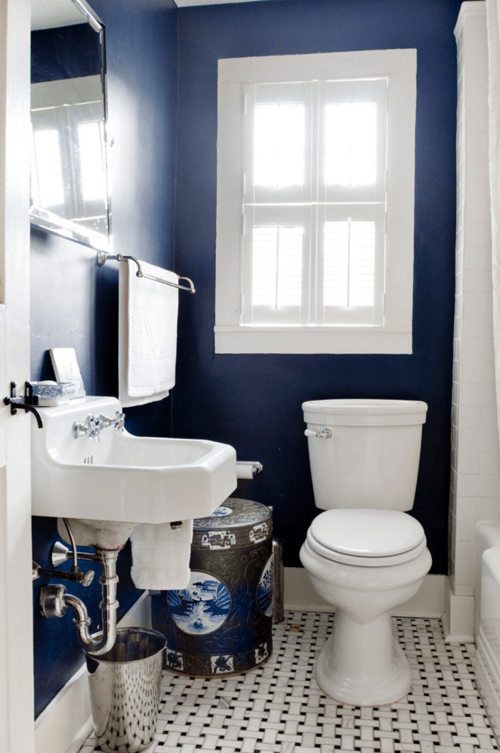 Синият цвят в интериора на дома