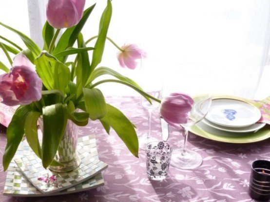 25 идеи за пролетна декорация на масата