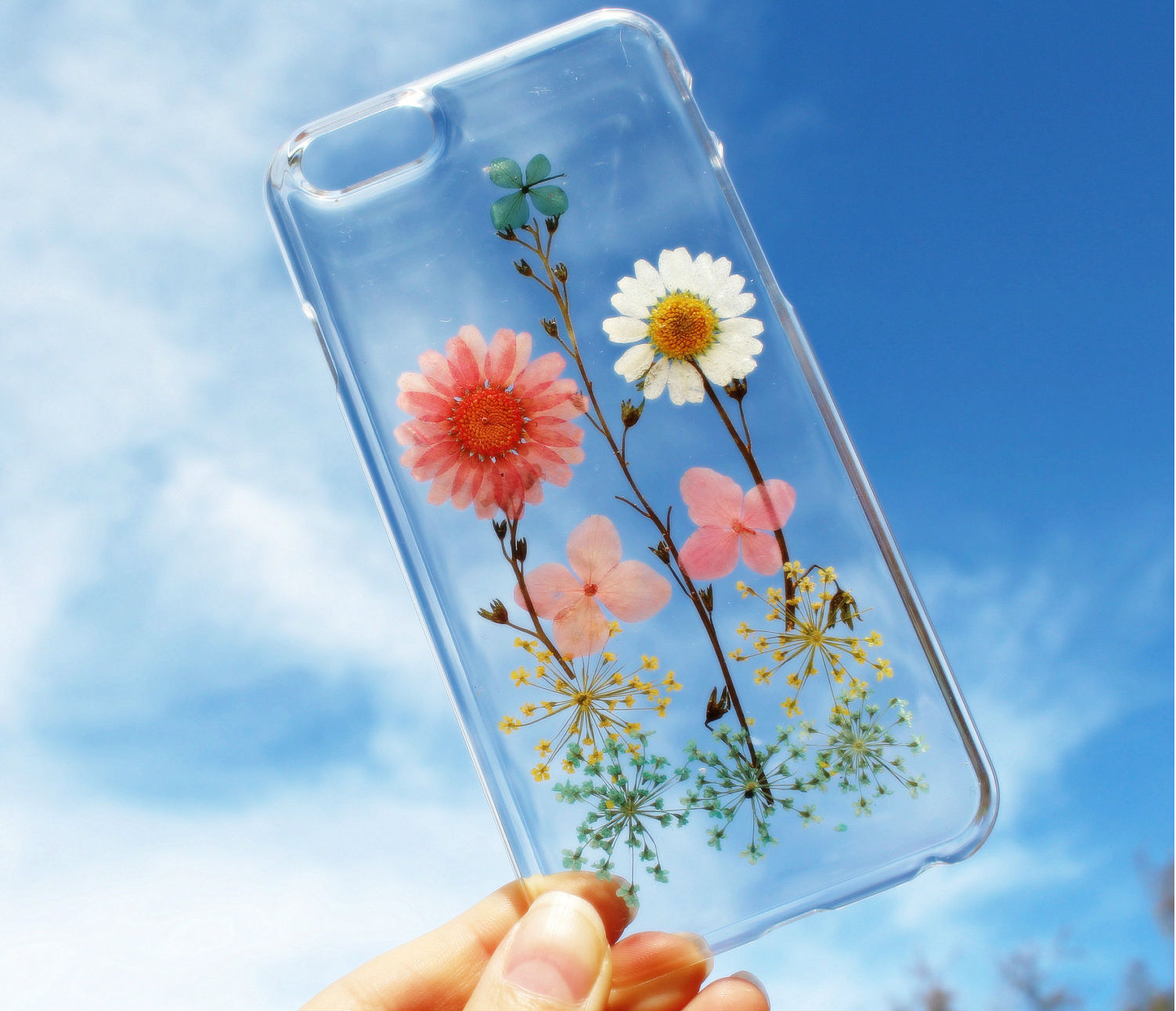 Свежи панели за телефон с истински цветя