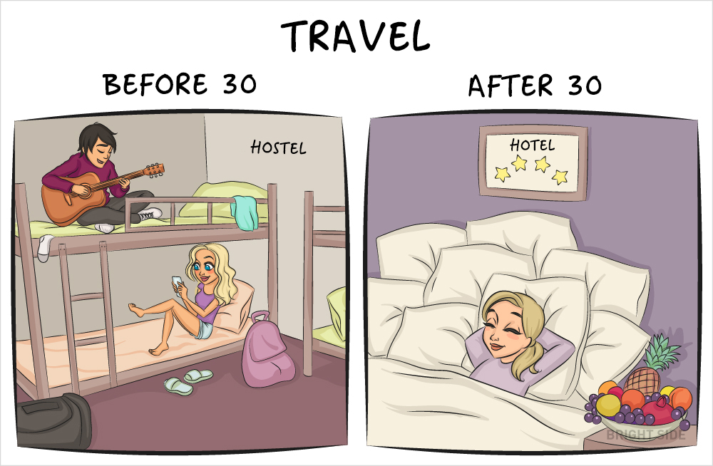 Как изглежда животът преди и след като станеш на 30