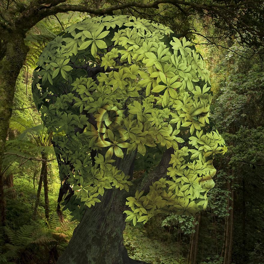 Впечатляващи сюрреалистични илюстрации, показващи връзката между човек и природа