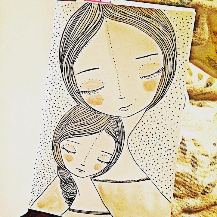 Прекрасни илюстрации показват близостта между майка и дъщеря