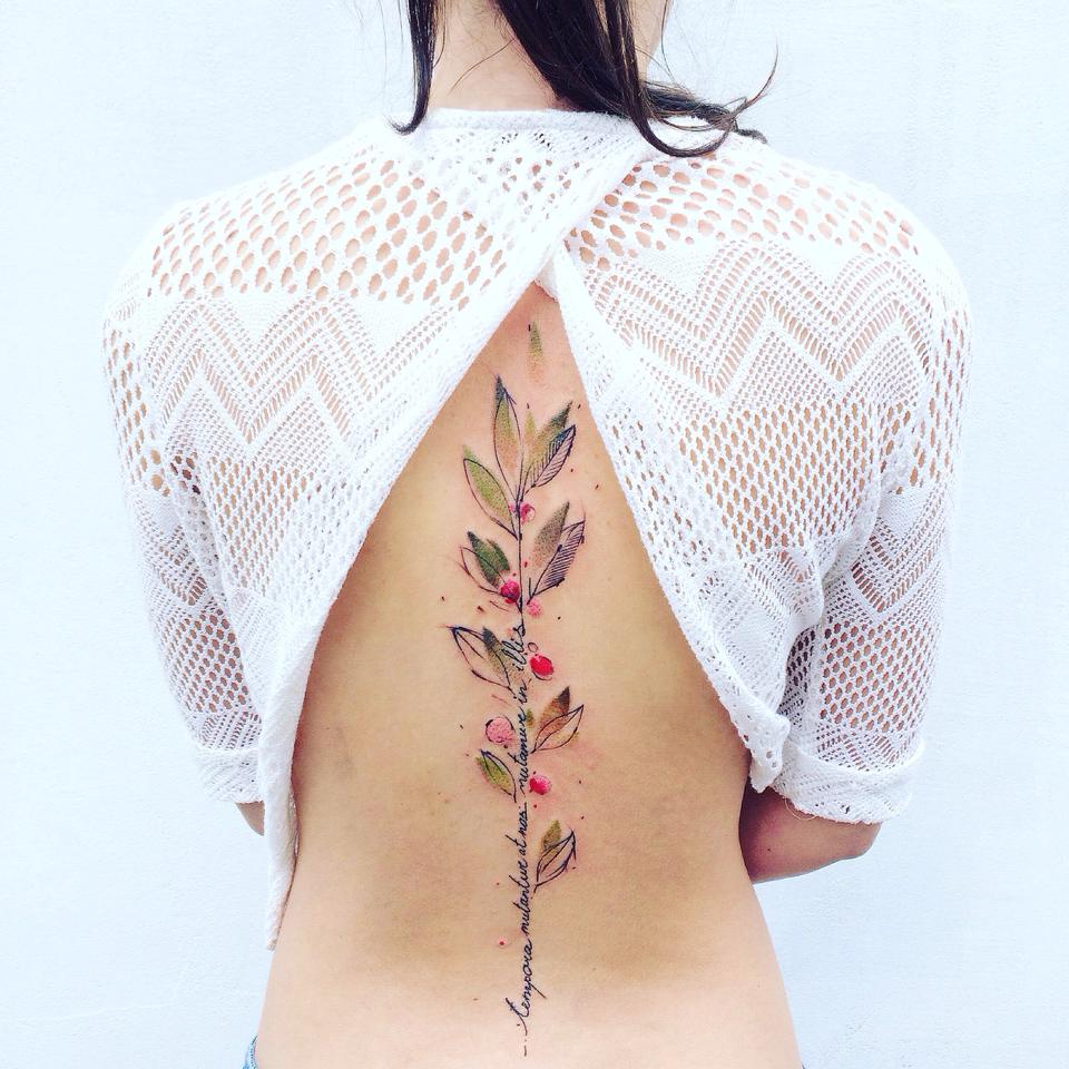 Цветни татуировки, вдъхновени от сезоните
