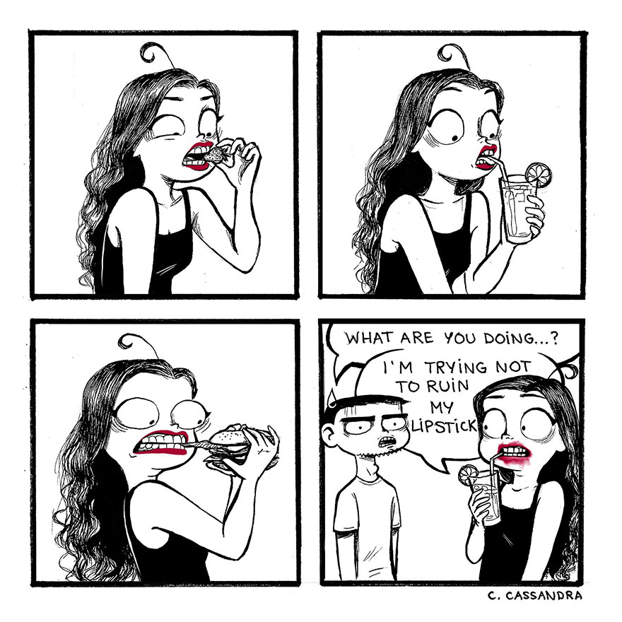 Ежедневните проблеми на жените в смешни комикси (II част)