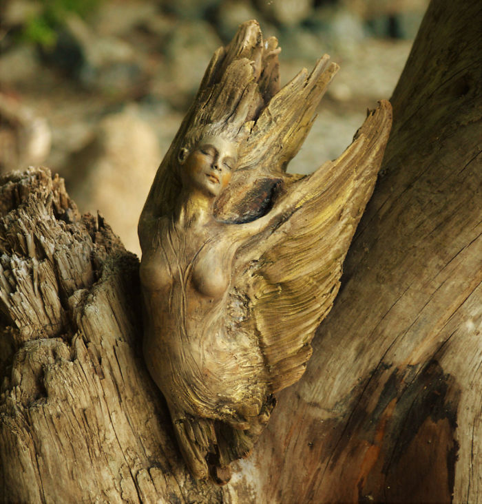 Зашеметяващи скулптури от корени на дървета