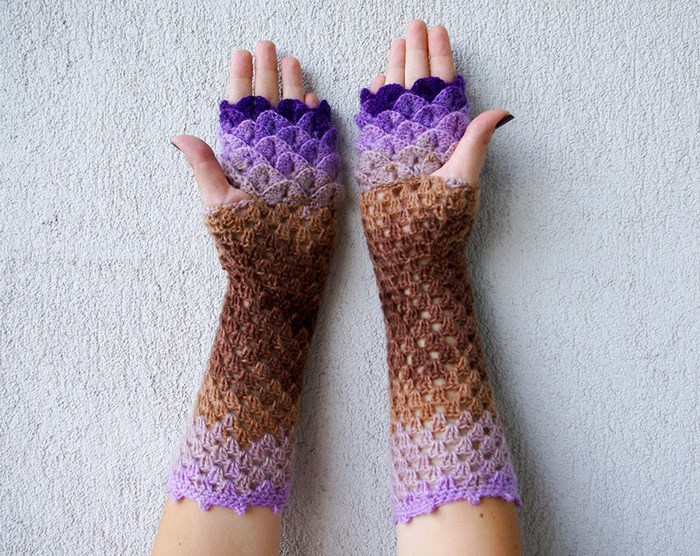 Шикозни драконови ръкавици без пръсти