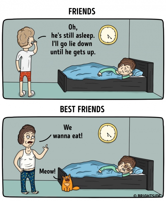 Разликата между приятел и най-добър приятел