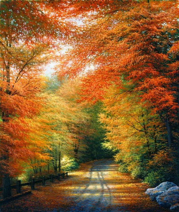 Красотата на есента в рисунките на Чарлс Уайт
