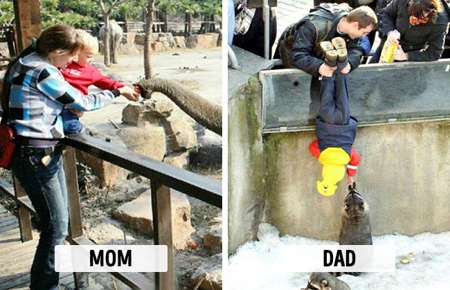 Когато майките и бащите правят нещата по различен начин...