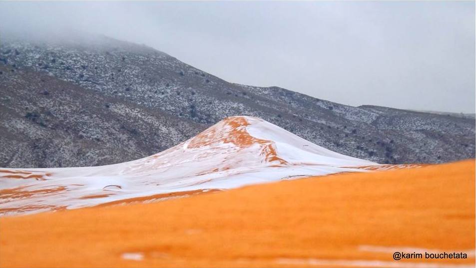 Сняг покри Сахара за първи път от 37 години