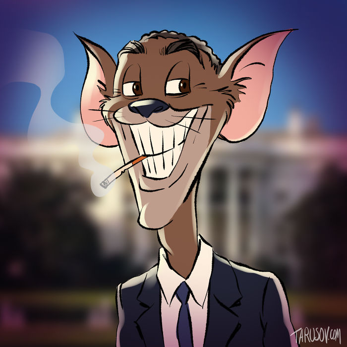 Известни политици, окарикатурени като анимационни герои